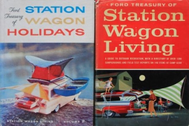 Reck "Ford Treasury - Station Wagon Living" USA Ford Camping History 1957 two volumes (1497)